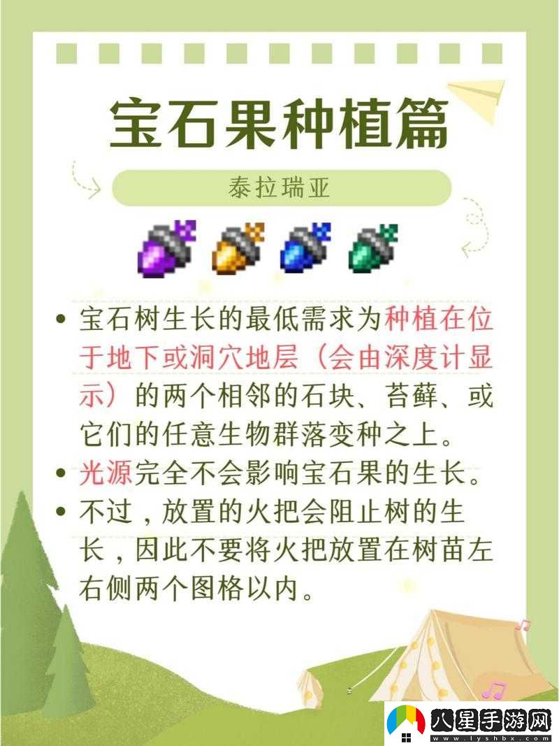 泰拉瑞亞寶石樹怎么種