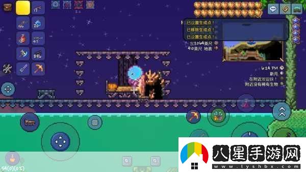 泰拉瑞亞游戲床的制作方法及復活點更改