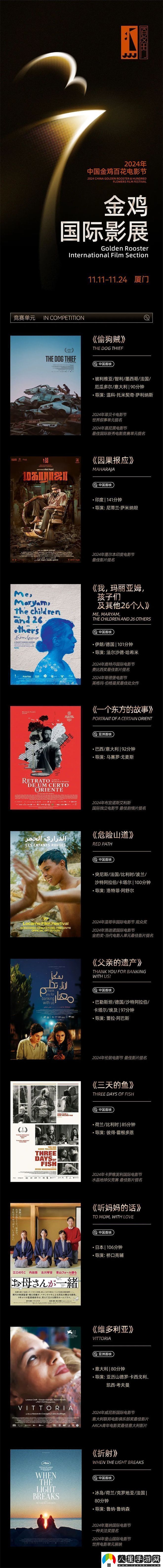 2024金雞國際影展公布片單