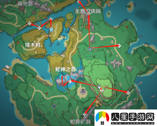 原神5.0鬼兜蟲(chóng)采集路線