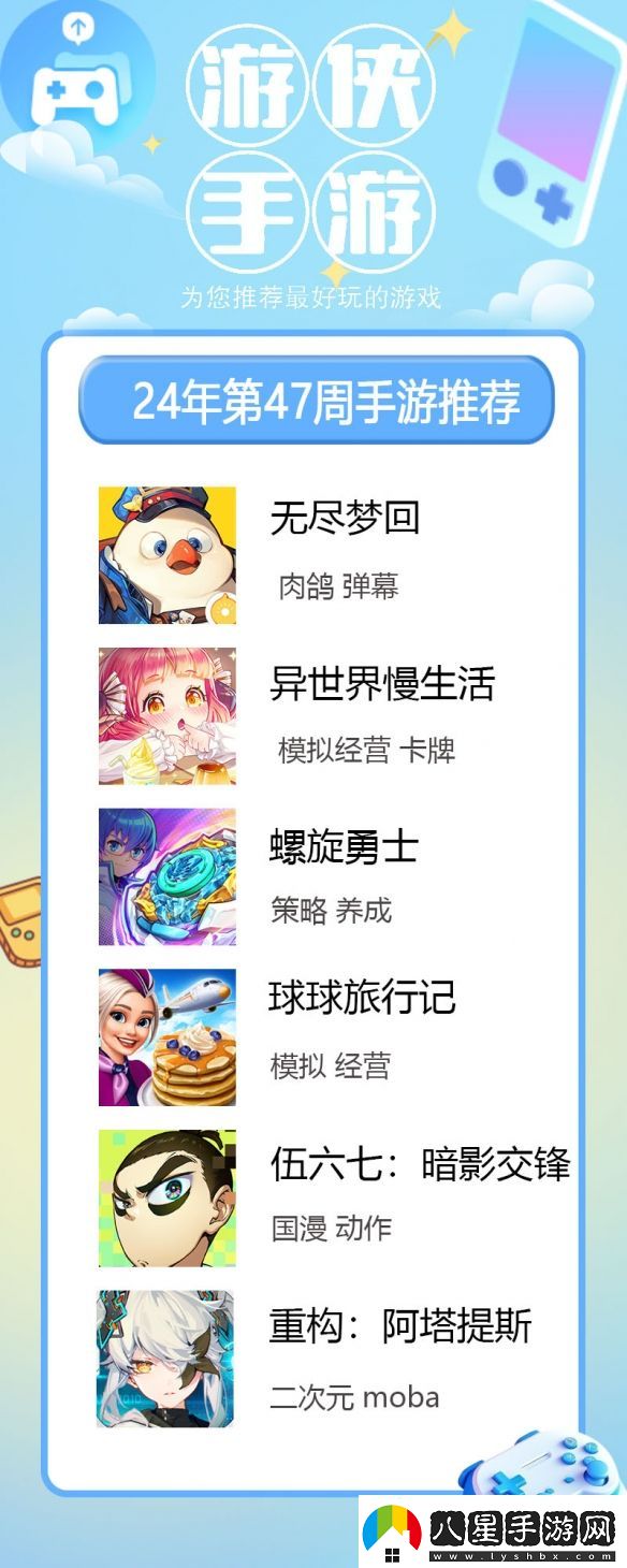 2024年第47周最佳手游無(wú)盡夢(mèng)回
