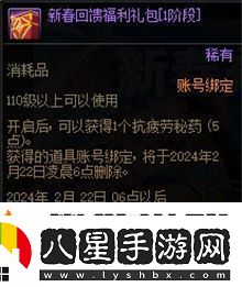 dnf2024春節(jié)充值返利獎(jiǎng)勵(lì)有哪些