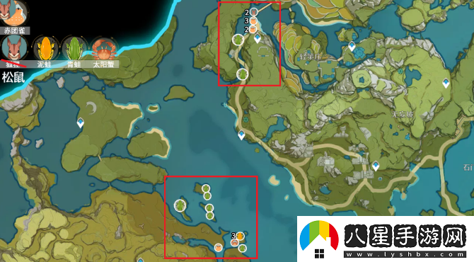 原神小動(dòng)物分布位置大全