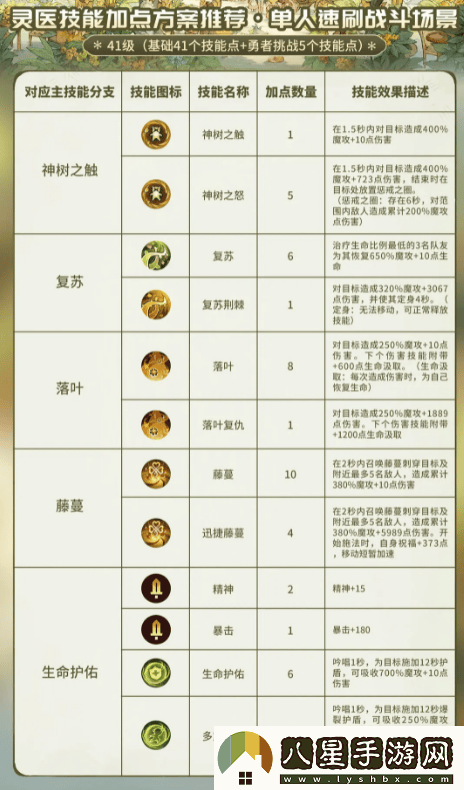 森之國(guó)度靈醫(yī)加點(diǎn)與玩法詳細(xì)攻略解析，以助你在游戲中更快成長(zhǎng)