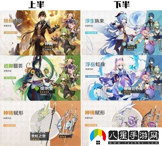 原神2,8版本UP池全面曝光