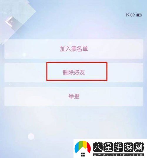 以閃亮之名怎么刪除好友