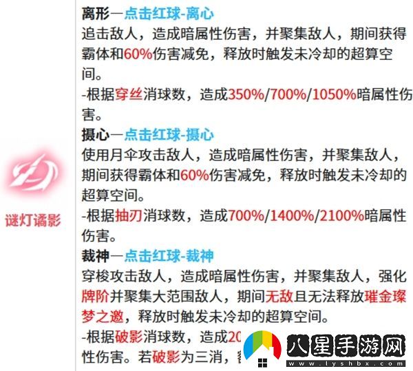 戰(zhàn)雙帕彌什莉莉絲謬影的技能特點及解析，帶你詳細(xì)了解玩法
