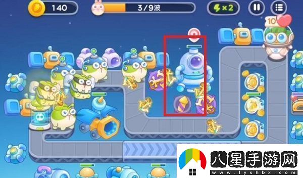 保衛(wèi)蘿卜4太空穿越第11關(guān)通關(guān)指南