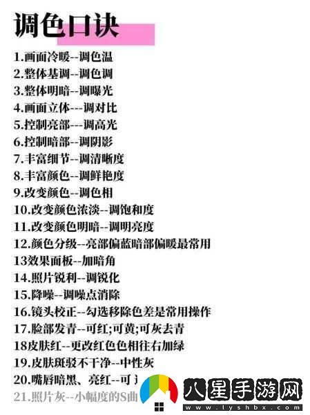 PS二級調色技巧揭秘