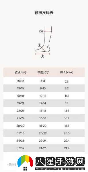 歐洲尺碼日本尺碼專線