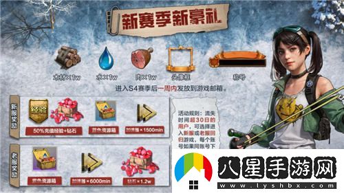 寒冬來臨，絕境生存，荒野迷城第四賽季即將開啟，挑戰(zhàn)與機(jī)遇并存