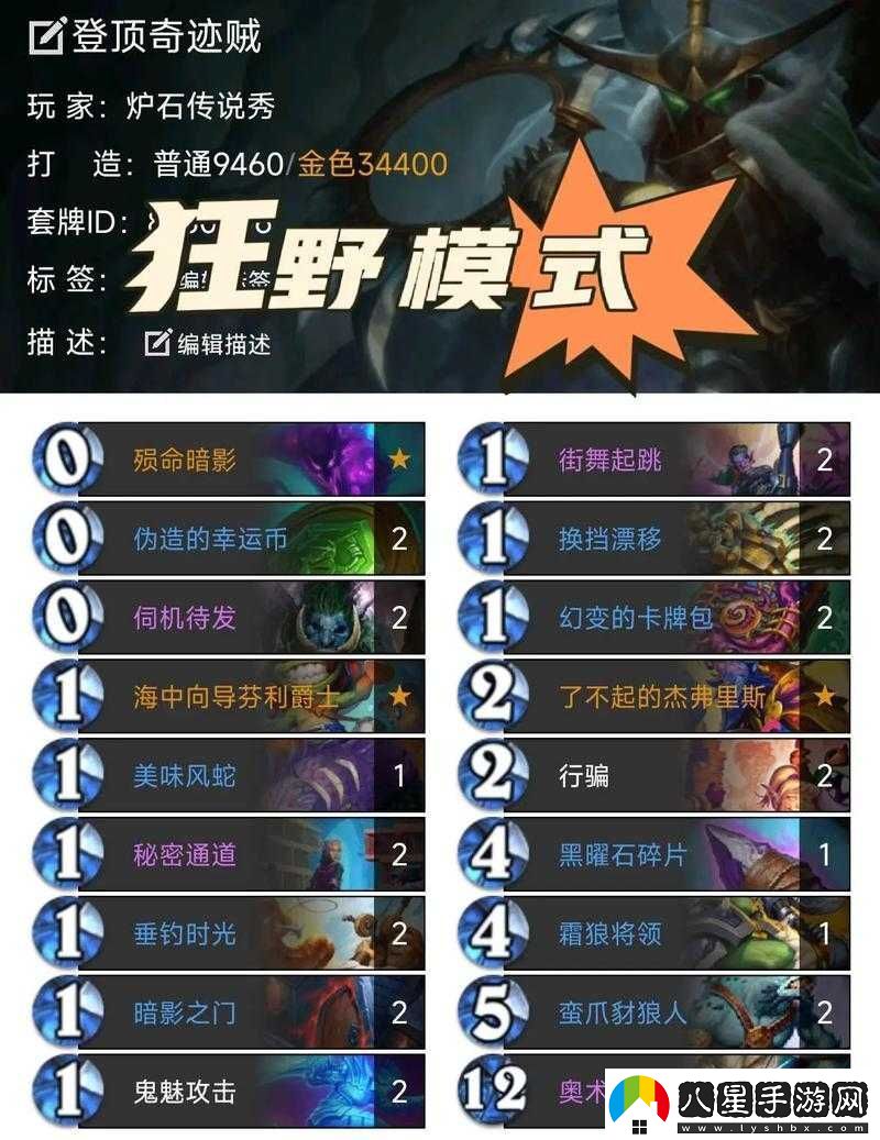 爐石傳說狗頭人新版本奇跡賊卡組搭配與核心策略深度解析