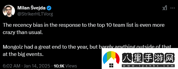 HLTV主編談年度TOP10戰(zhàn)隊排名爭議