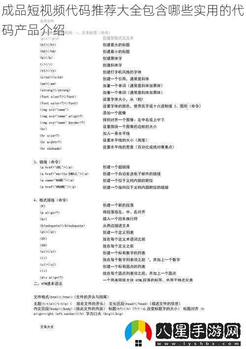 成品短視頻代碼推薦大全包含哪些實(shí)用的代碼產(chǎn)品介紹
