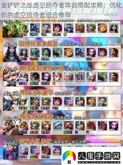 金鏟鏟之戰(zhàn)虛空掠奪者陣容搭配攻略