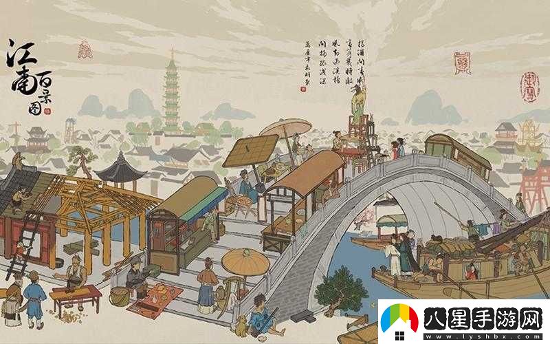 江南百景圖一幅展現(xiàn)和諧共生之美妙的水墨風(fēng)情長卷