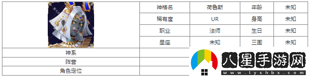第七幻域荷魯斯神格圖鑒具體一覽
