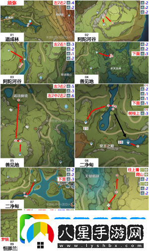 原神劫波蓮采集路線推薦