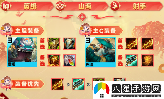 云頂之弈s11剪紙巴德陣容裝備怎么搭配