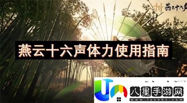 燕云十六聲如何高效使用體力