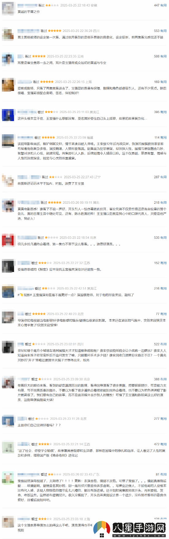 王寶強(qiáng)新劇棋士豆瓣早期評價(jià)網(wǎng)友