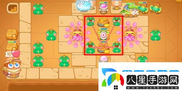 保衛(wèi)蘿卜4法老歸來第110關(guān)怎么過
