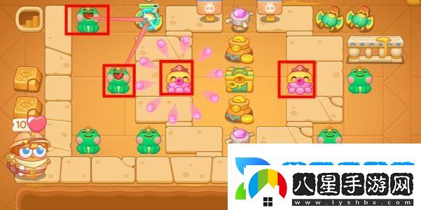 保衛(wèi)蘿卜4法老歸來第110關(guān)怎么過
