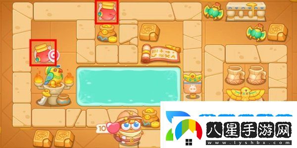保衛(wèi)蘿卜4法老歸來第107關(guān)怎么過