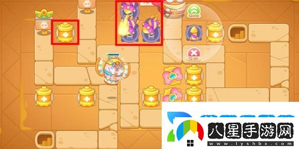 保衛(wèi)蘿卜4法老歸來第108關(guān)怎么過