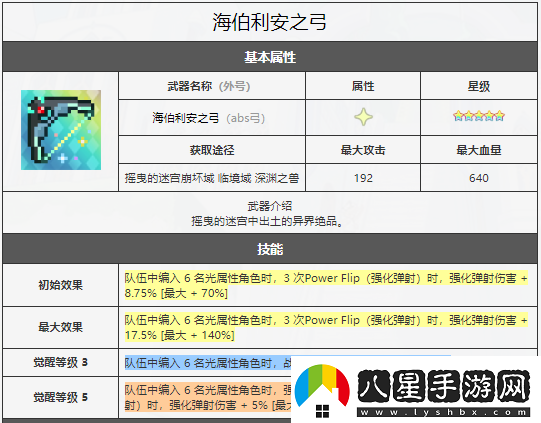 世界彈射物語abs弓海伯利安之弓怎么樣評測
